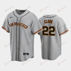 San Francisco Giants 22 Will Clark Gray Road Jersey Jersey
