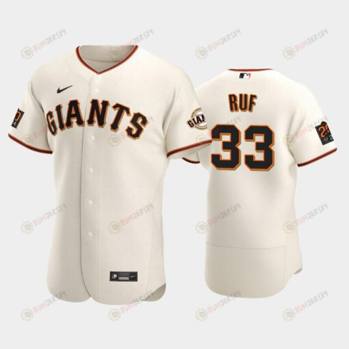 San Francisco Giants 33 Darin Ruf Cream Home Jersey Jersey