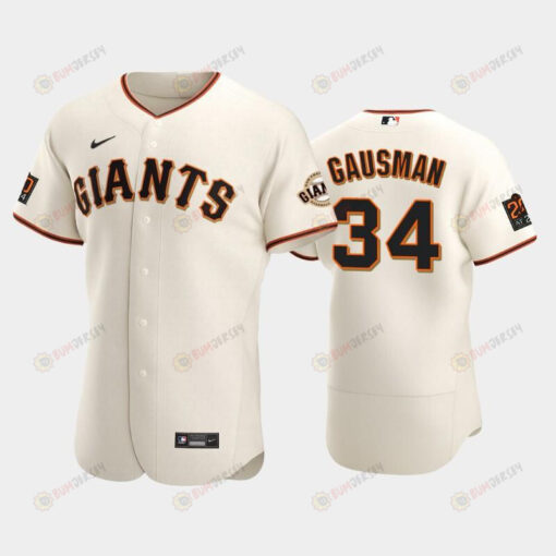 San Francisco Giants 34 Kevin Gausman Cream Home Jersey Jersey