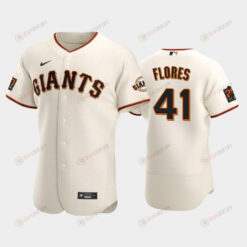 San Francisco Giants 41 Wilmer Flores Cream Home Jersey Jersey