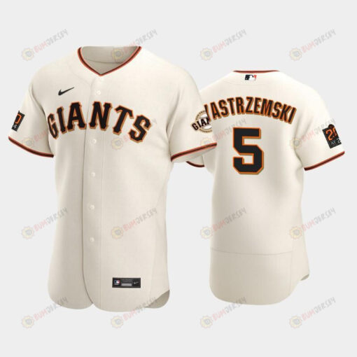 San Francisco Giants 5 Mike Yastrzemski Cream Home Jersey Jersey