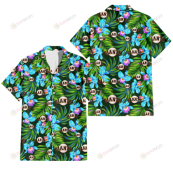 San Francisco Giants Electro Color Hibiscus Black Background 3D Hawaiian Shirt