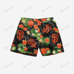 San Francisco Giants Floral Hawaiian Men Shorts Swim Trunks - Print Shorts