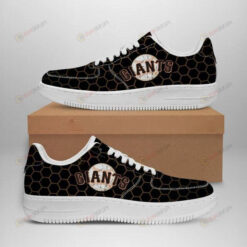 San Francisco Giants Logo Pattern Air Force 1 Printed In Black