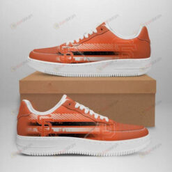 San Francisco Giants Logo Pattern Air Force 1 Printed In Orange