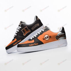 San Francisco Giants Mascot Logo Pattern Custom Name Air Force 1 Printed