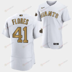 San Francisco Giants Wilmer Flores 41 2022-23 All-Star White Jersey Men