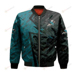 San Jose Sharks Bomber Jacket 3D Printed Abstract Pattern Sport