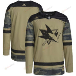 San Jose Sharks Military Appreciation Team Practice Men Jersey - Camo