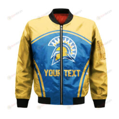 San Jose State Spartans Bomber Jacket 3D Printed Custom Text And Number Curve Style Sport