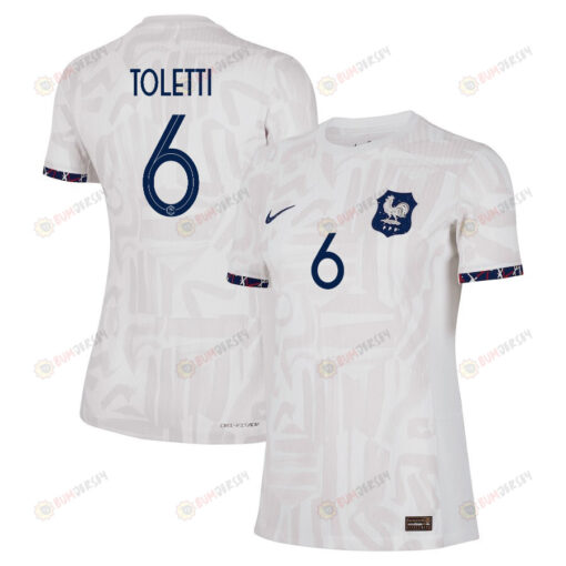 Sandie Toletti 6 France Women's National Team 2023-24 World Cup Away Women Jersey