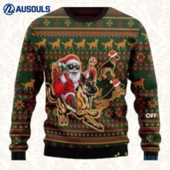 Santa And Dog Ugly Sweaters For Men Women Unisex