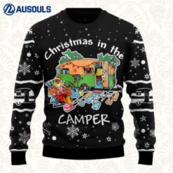Santa Camping Ugly Sweaters For Men Women Unisex
