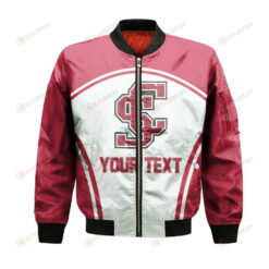 Santa Clara Broncos Bomber Jacket 3D Printed Custom Text And Number Curve Style Sport