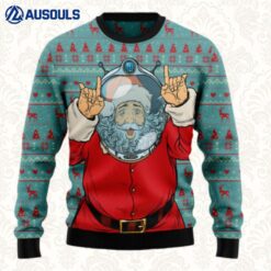 Santa Claus Astronaut Ugly Sweaters For Men Women Unisex