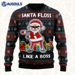 Santa Floss Ugly Sweaters For Men Women Unisex