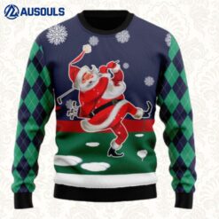 Santa Golfer Ugly Sweaters For Men Women Unisex