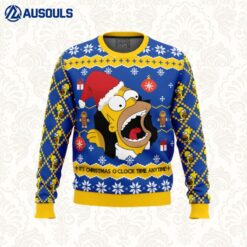 Santa Homer The Simpsons Ugly Sweaters For Men Women Unisex