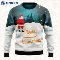 Santa Merry Christmas Ugly Sweaters For Men Women Unisex