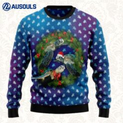 Santa Turtle Ugly Sweaters For Men Women Unisex