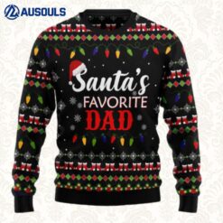 Santa'S Favorite Dad Ugly Sweaters For Men Women Unisex