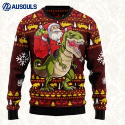 Santassic Park Ugly Sweaters For Men Women Unisex