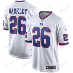 Saquon Barkley 26 New York Giants Alternate Game Jersey - White