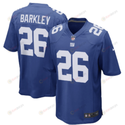 Saquon Barkley 26 New York Giants Game Player Jersey - Royal