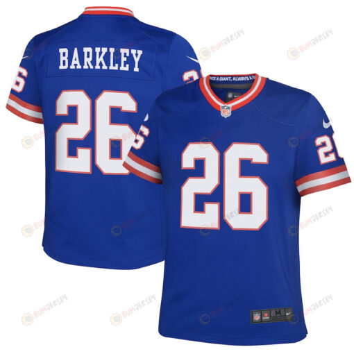 Saquon Barkley New York Giants Youth Classic Player Game Jersey - Royal