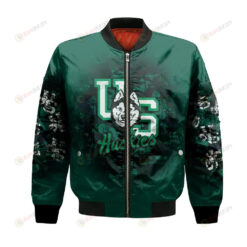 Saskatchewan Huskies Bomber Jacket 3D Printed Camouflage Vintage