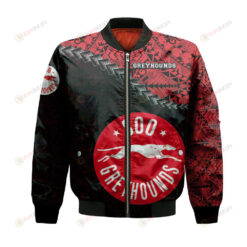 Sault Ste. Marie Greyhounds Bomber Jacket 3D Printed Grunge Polynesian Tattoo