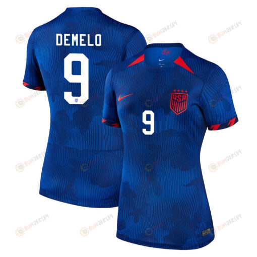 Savannah DeMelo 9 USA Women's National Team 2023-24 World Cup Away Women Jersey