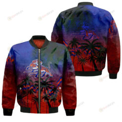 Savannah State Tigers Bomber Jacket 3D Printed Coconut Tree Tropical Grunge