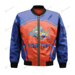 Savannah State Tigers Bomber Jacket 3D Printed Custom Text And Number Curve Style Sport