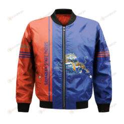 Savannah State Tigers Bomber Jacket 3D Printed Half Style