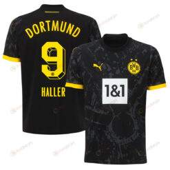 S?bastien Haller 9 Borussia Dortmund 2023-24 Away Men Jersey - Black