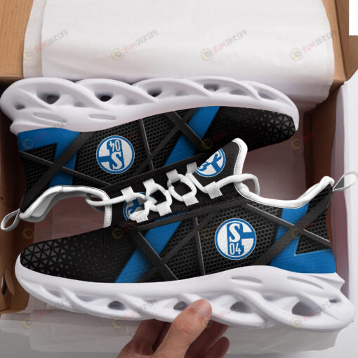 Schalke 04 Logo Custom Name Pattern 3D Max Soul Sneaker Shoes