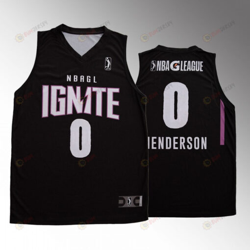 Scoot Henderson G League Ignite 0 Black Purple 2022-23 Men Jersey