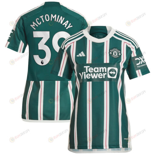 Scott McTominay 39 Manchester United 2023/24 Away Women Jersey - Green