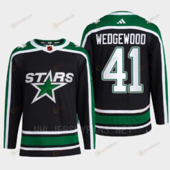 Scott Wedgewood 41 Reverse Retro 2.0 2022 Dallas Stars Black Jersey Pro Primegreen
