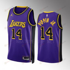 Scottie Pippen Jr. 14 2022-23 Los Angeles Lakers Purple Statement Edition Jersey Swingman