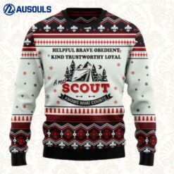 Scout Knows What Counts Ugly Sweaters For Men Women Unisex