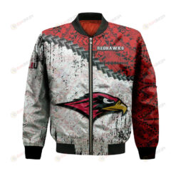 Seattle Redhawks Bomber Jacket 3D Printed Grunge Polynesian Tattoo