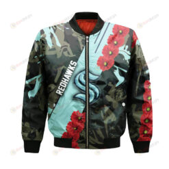 Seattle Redhawks Bomber Jacket 3D Printed Sport Style Keep Go on