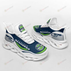 Seattle Seahawks 3D Max Soul Sneaker Shoes In Blue Green White