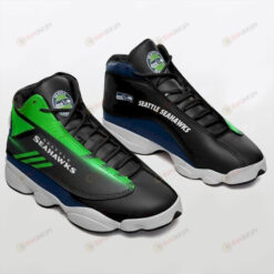 Seattle Seahawks Air Jordan 13 Shoes Sneakers In Black