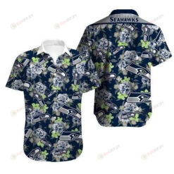 Seattle Seahawks Curved Hawaiian Shirt Beach Short Sleeve