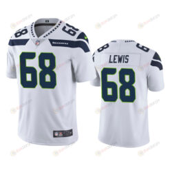 Seattle Seahawks Damien Lewis 68 White Vapor Untouchable Limited Jersey