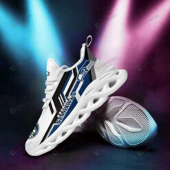 Seattle Seahawks Logo 3D Max Soul Sneaker Shoes In Blue White