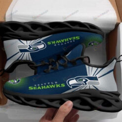 Seattle Seahawks Logo Blue 3D Max Soul Sneaker Shoes